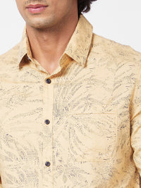 SPYKAR Slim Fit Floral Printed Opaque Cotton Casual Shirt