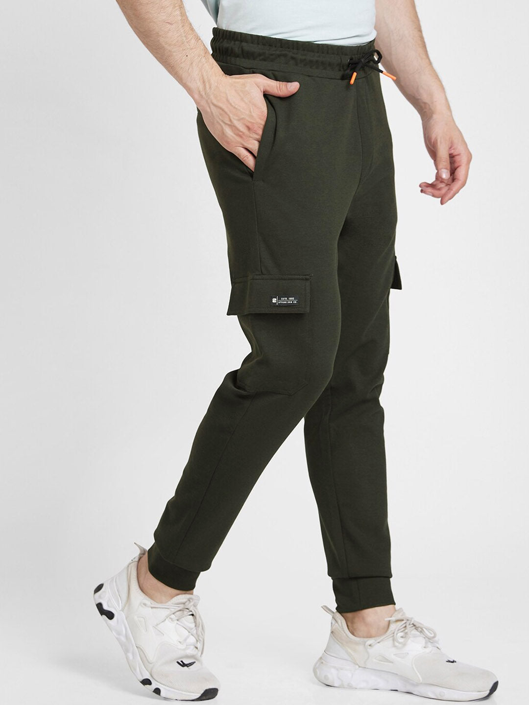 SPYKAR Men Mid-Rise Cotton Joggers