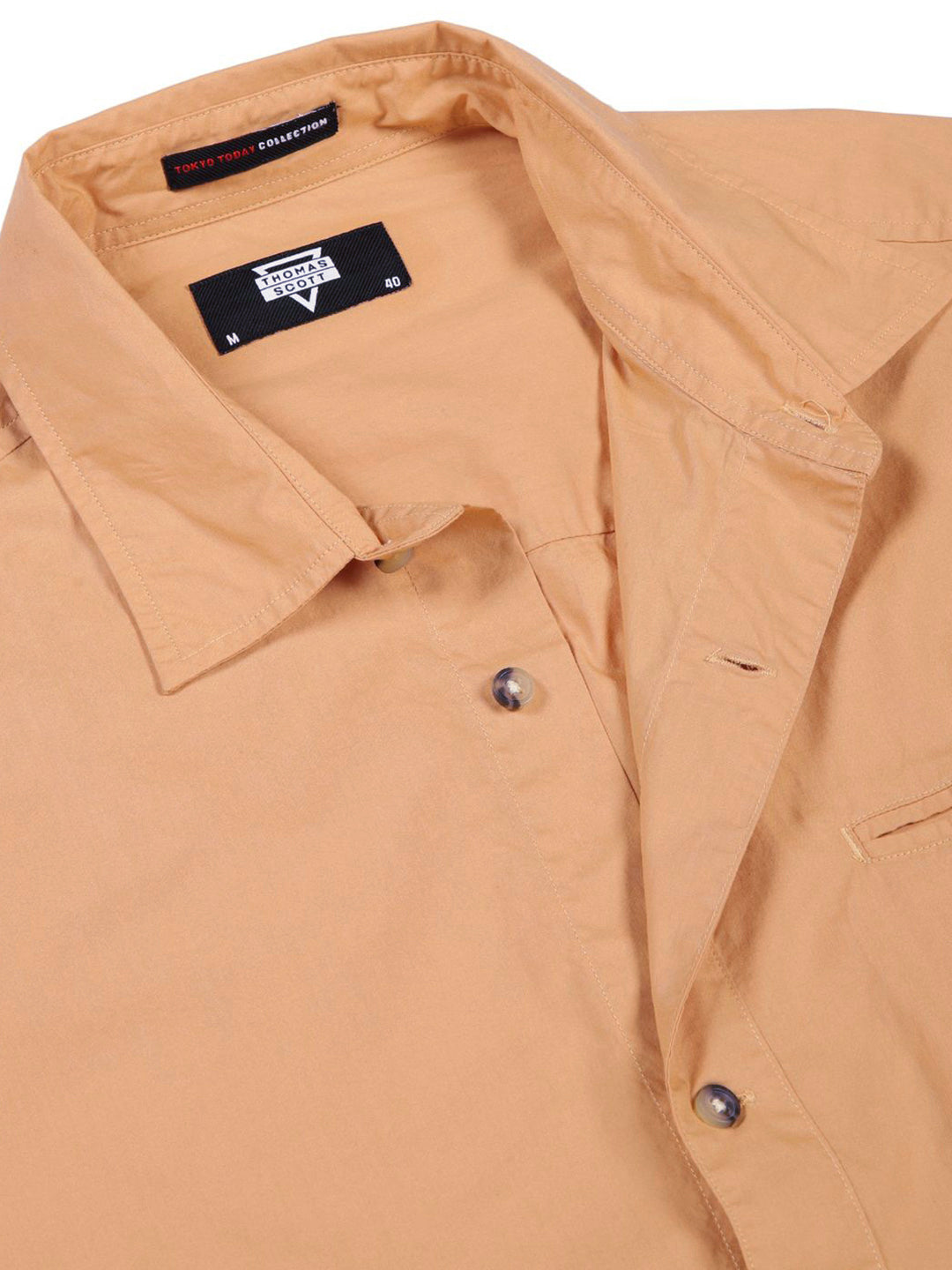 Thomas Scott Men Premium Opaque Cotton Casual Shirt