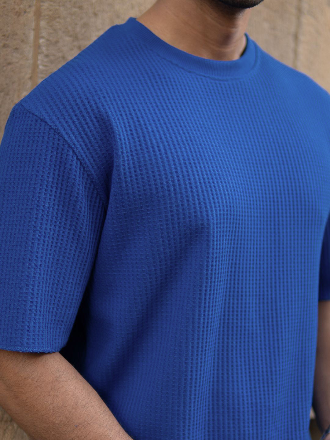 Powerlook Men Drop-Shoulder Sleeves Oversized T-shirt