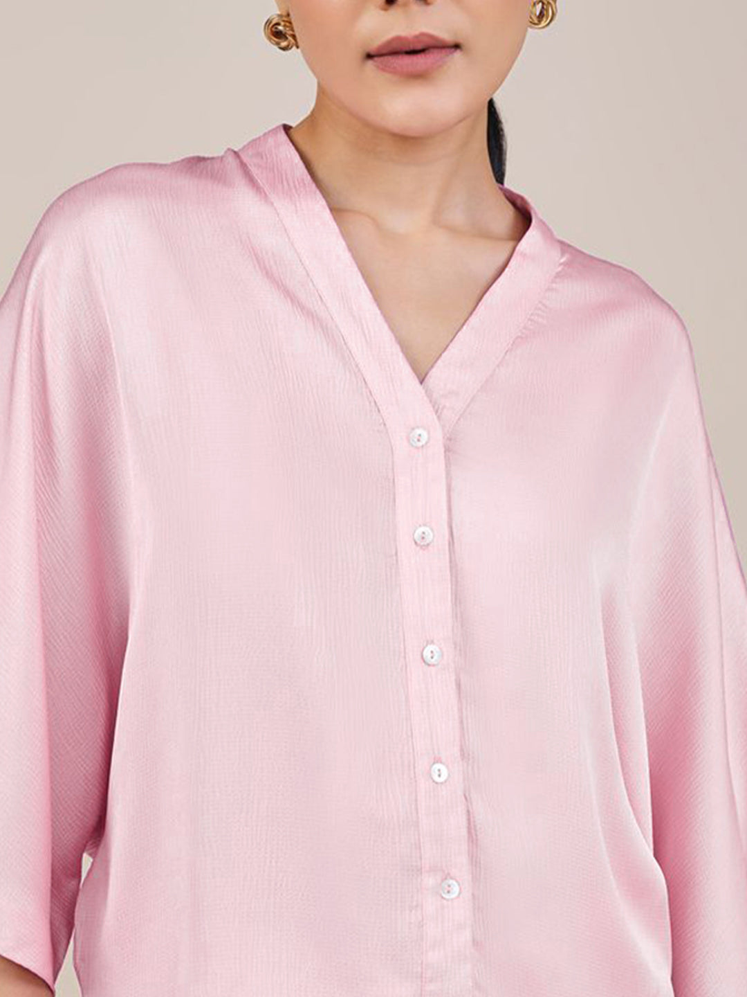 AND Women Extended Sleeves Shirt Style Top