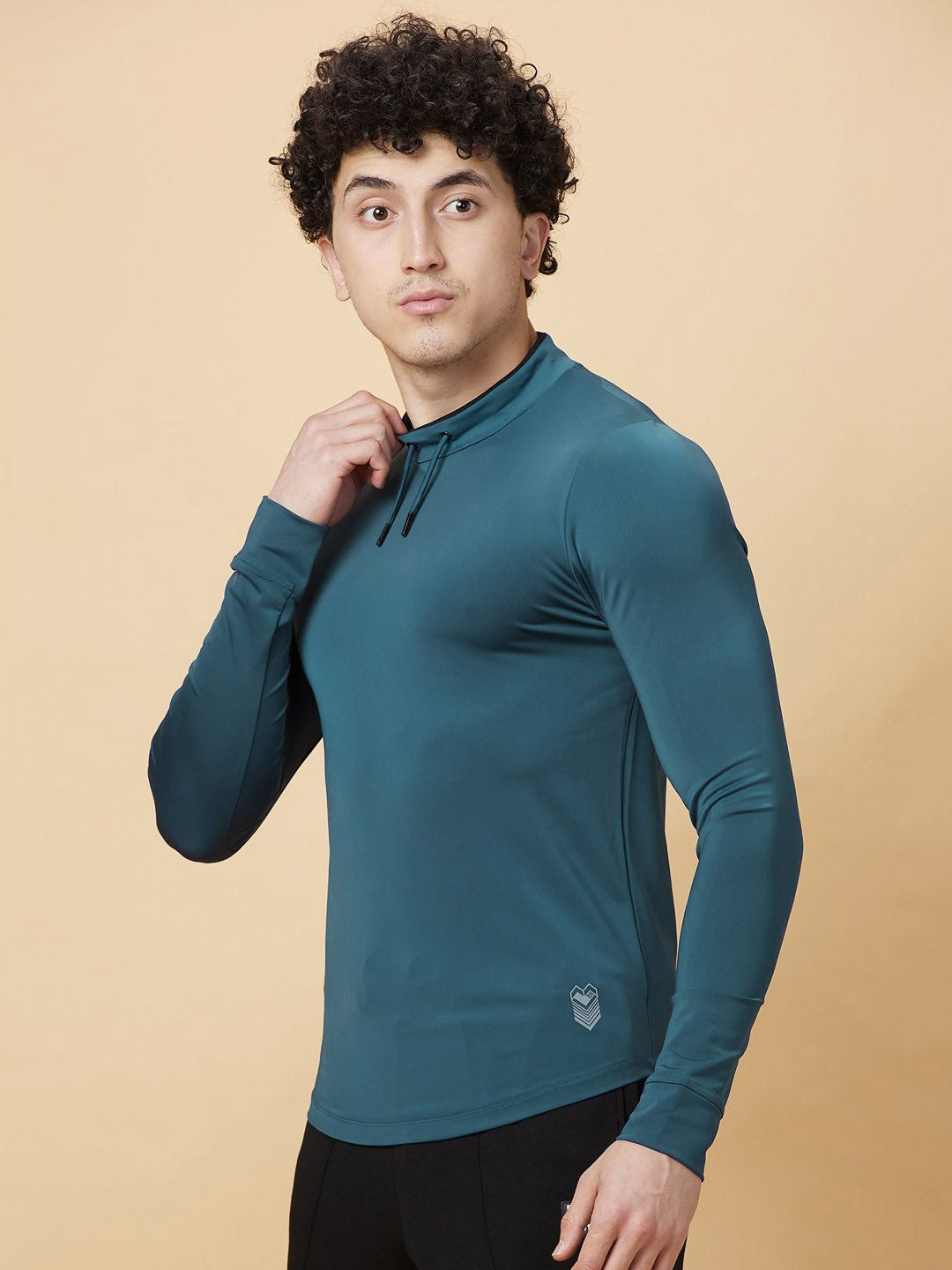 Being Human Men Henley Neck Pockets T-shirt