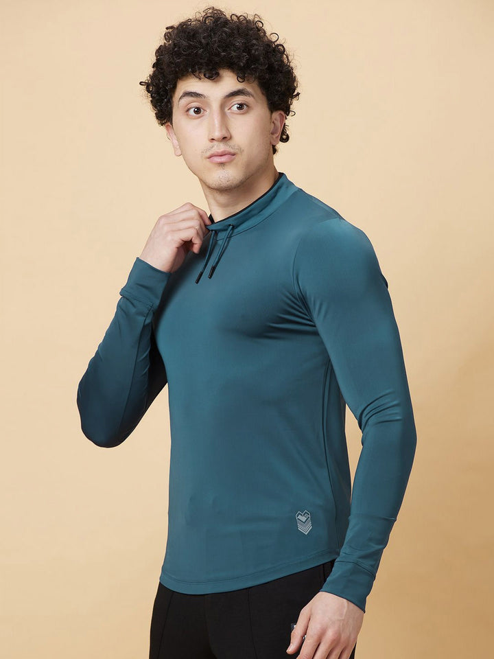 Being Human Men Henley Neck Pockets T-shirt
