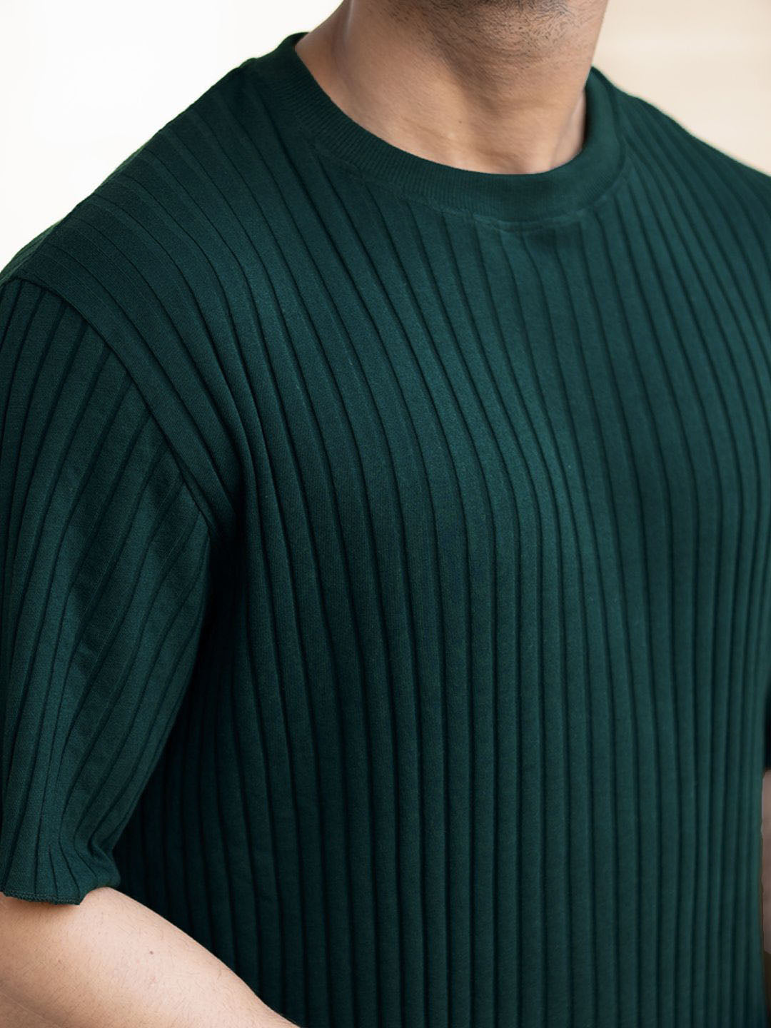 Powerlook Men Drop-Shoulder Sleeves Oversized T-shirt