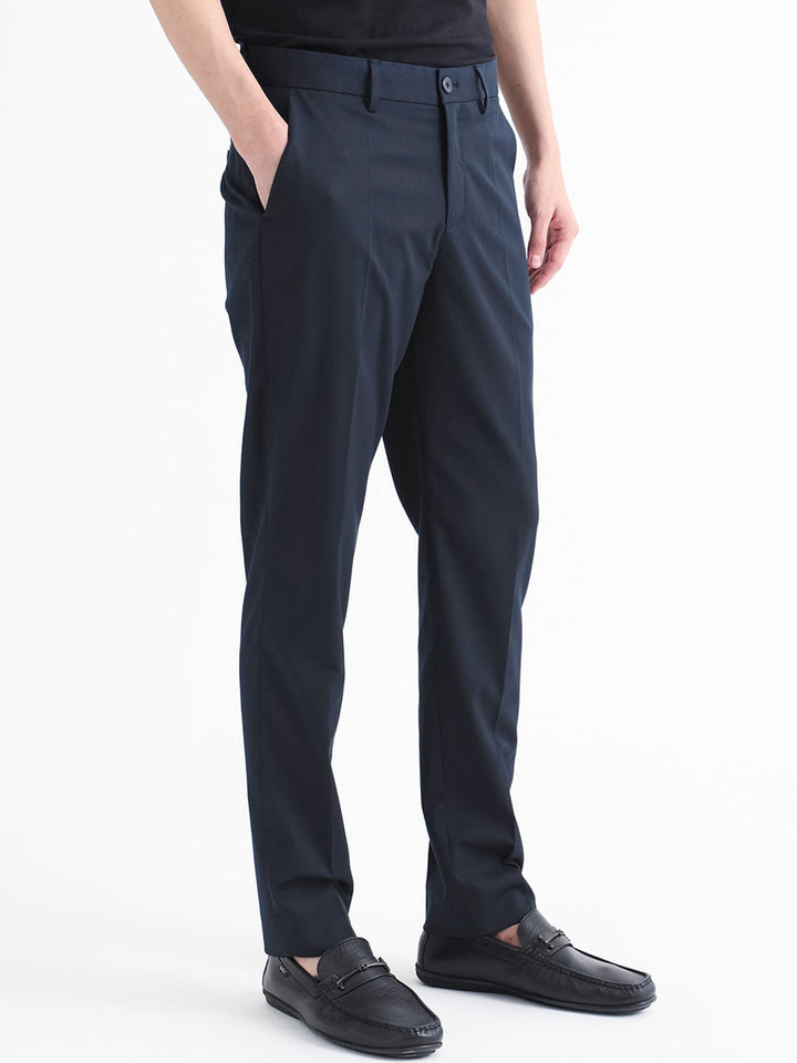 RARE RABBIT Men Chamer Mid Rise Slim Fit Trouser