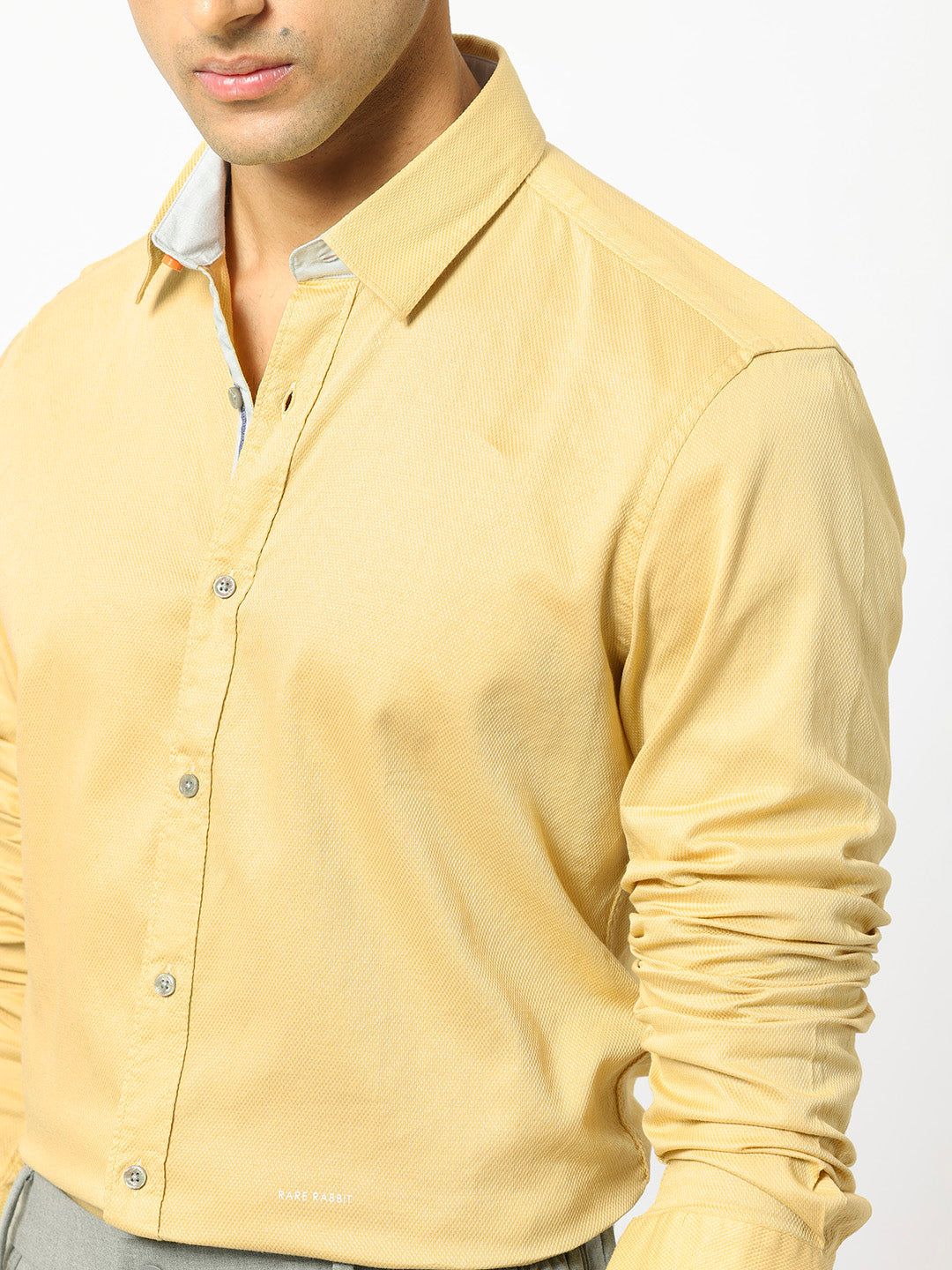 RARE RABBIT Men Monds Slim Fit Cotton Shirt