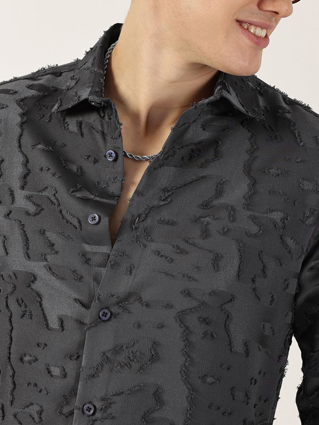Thomas Scott Men Premium Slim Fit Opaque Casual Shirt
