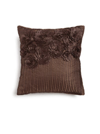 HOSTA HOMES Brown Set of 2 Embellished Square Cushion Covers