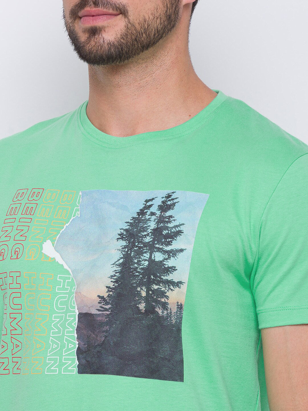 Being Human Men Blue Printed T-shirt