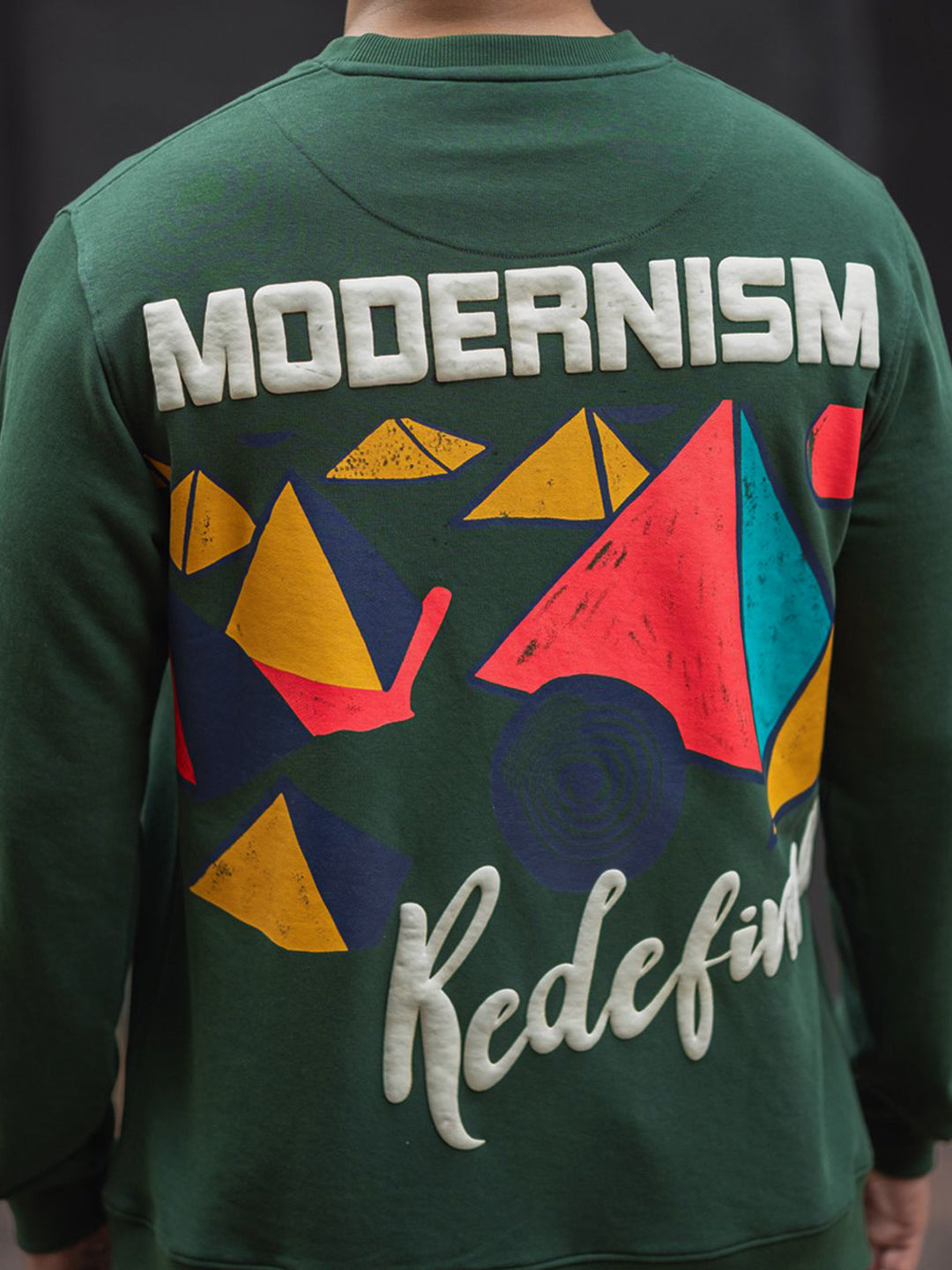 Powerlook Men Graphic Printed Round Neck Sweatshirt