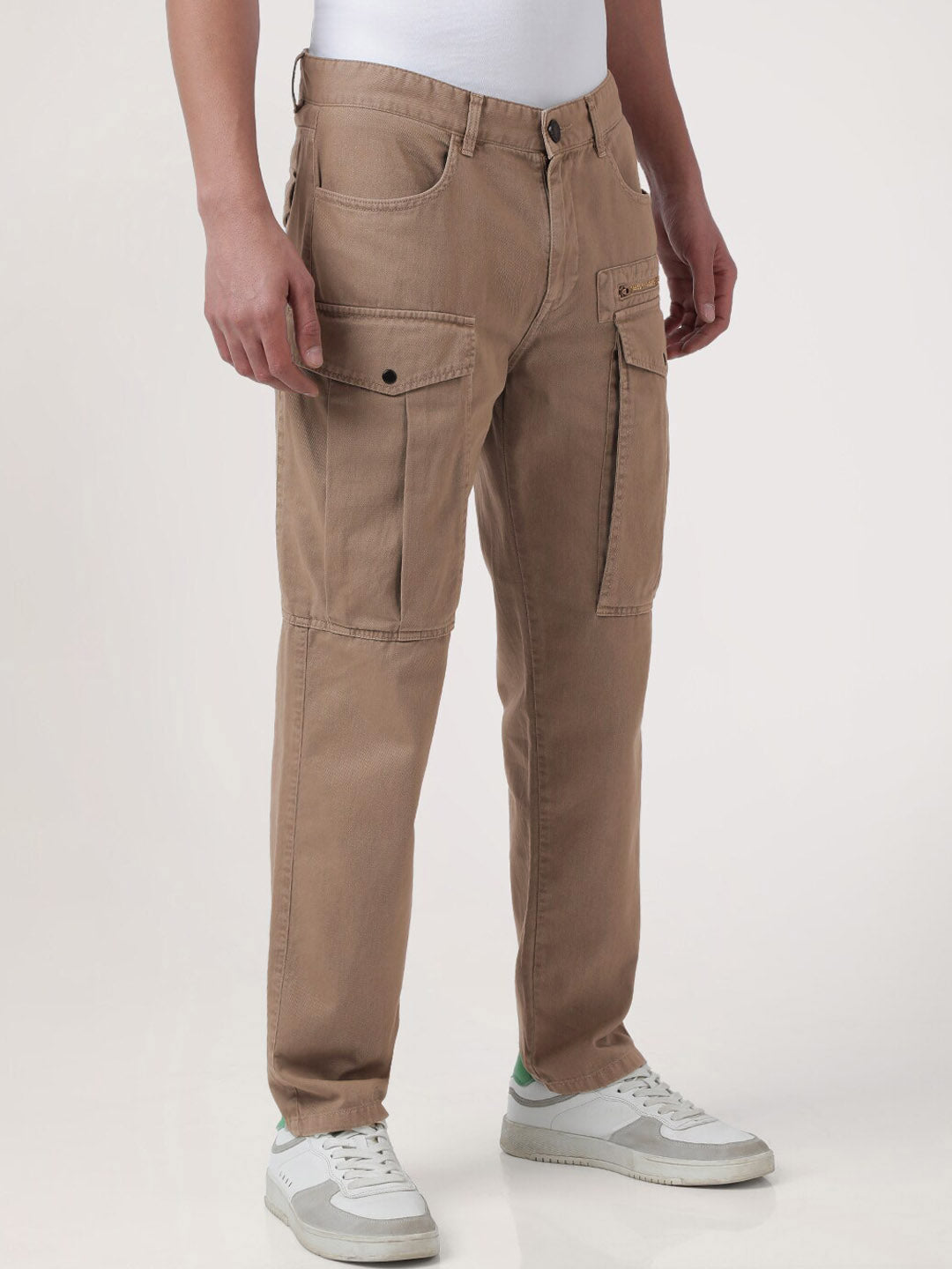 Bene Kleed Men Pure Cotton Relaxed Fit Cargo Trouser