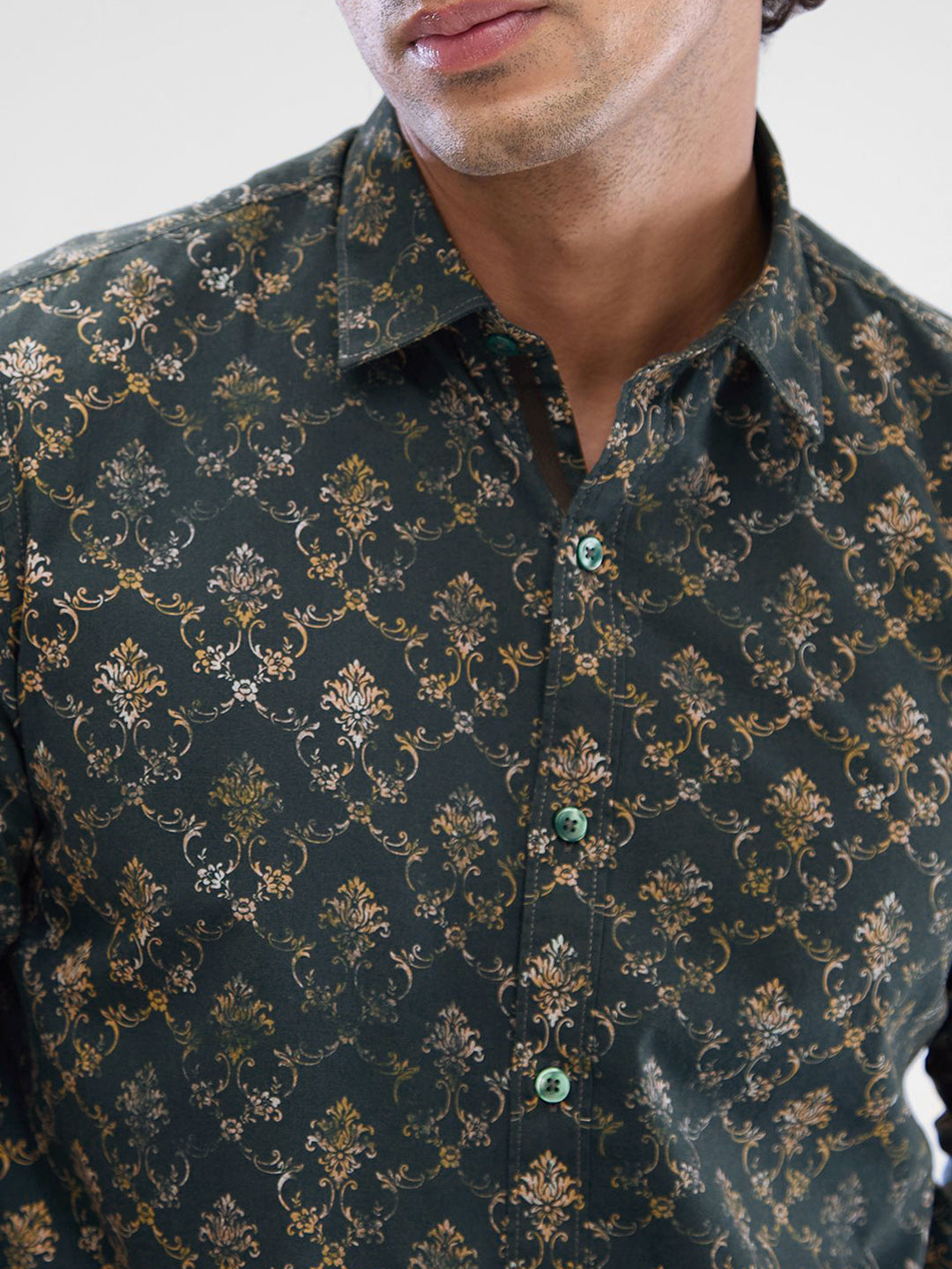 SPYKAR Men Slim Fit Floral Opaque Printed Casual Shirt