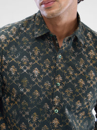 SPYKAR Men Slim Fit Floral Opaque Printed Casual Shirt