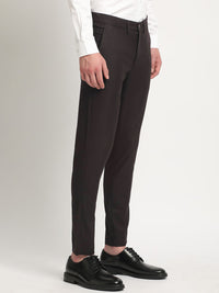 THE BEAR HOUSE Men Solid Tapered Fit Mid-Rise Formal Trousers