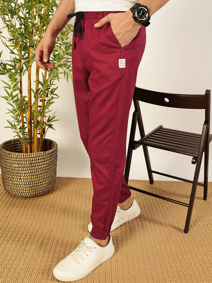 Thomas Scott Men Regular Fit Classic Easy Wash Mid-Rise Woven Joggers