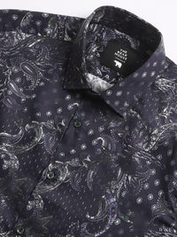 THE BEAR HOUSE Floral Printed Slim Fit Pure Cotton Casual Shirt