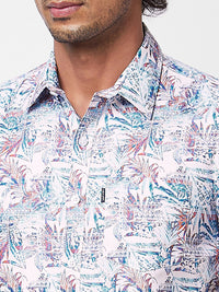 SPYKAR Floral Printed Cotton Opaque Casual Shirt
