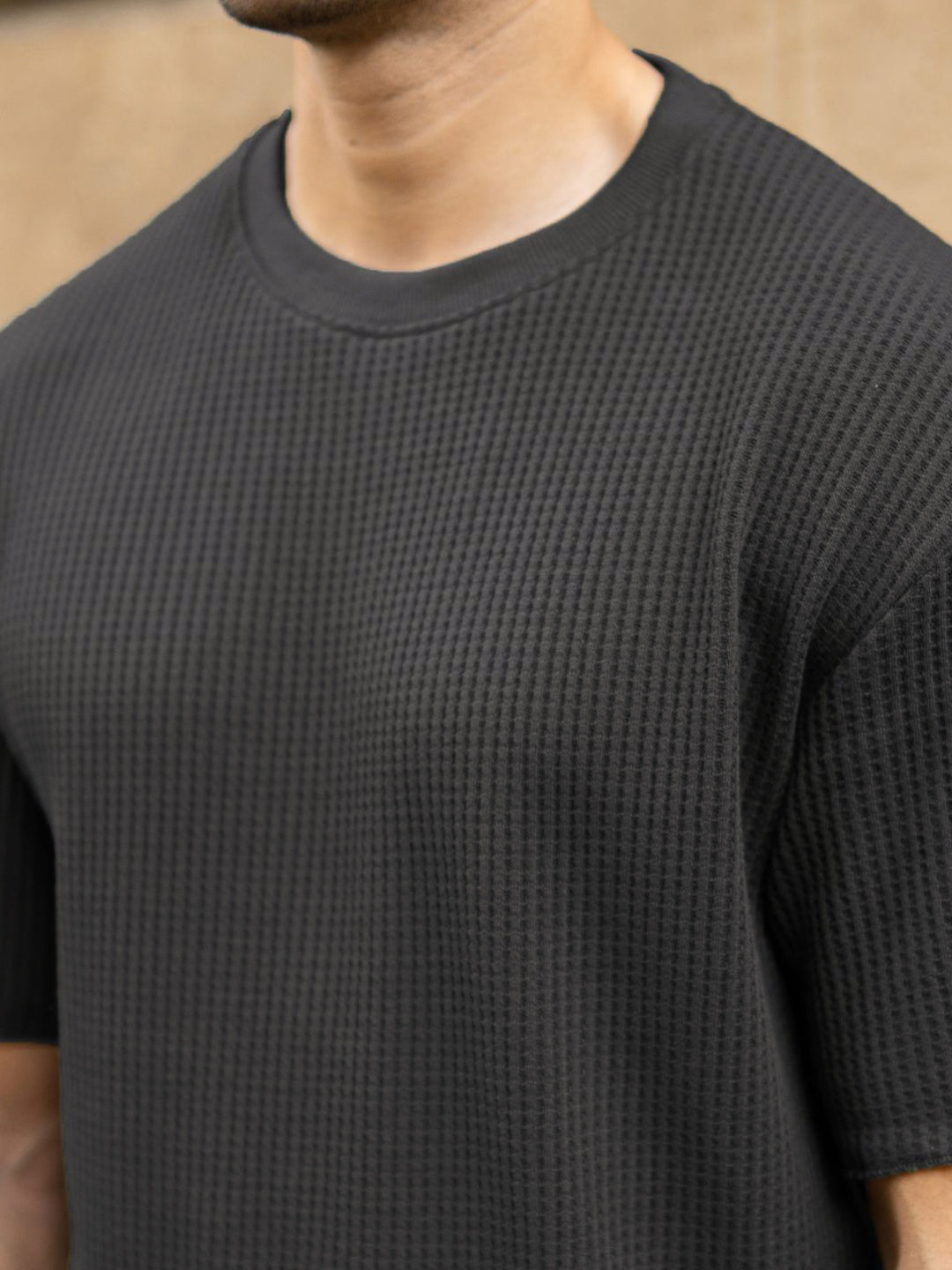 Powerlook Men Self Design Relaxed Fit T-shirt