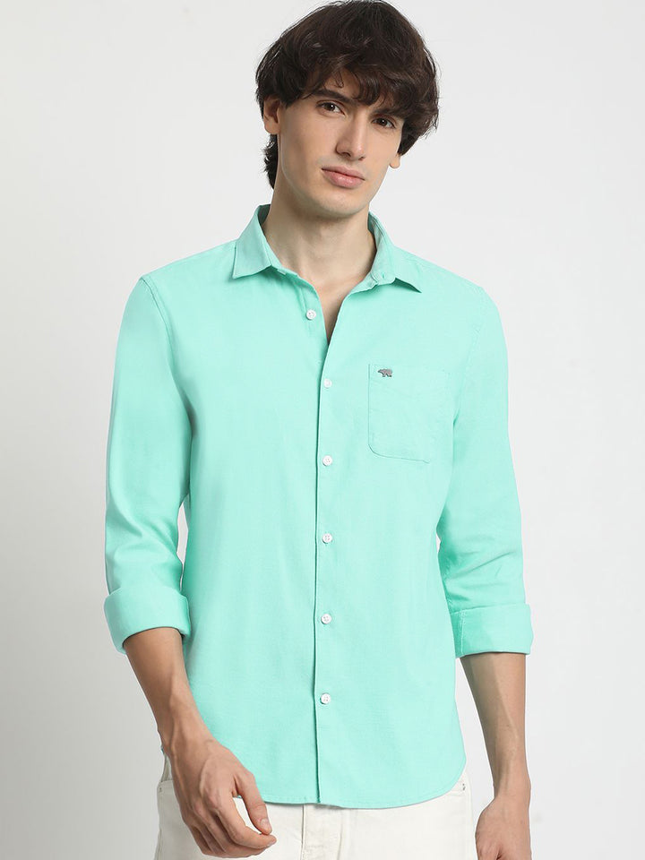 THE BEAR HOUSE Men Slim Fit Opaque Casual Shirt