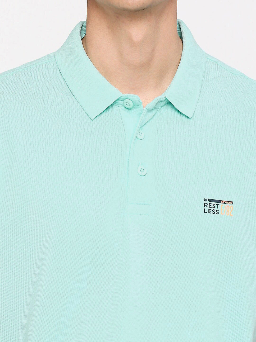SPYKAR Polo Collar Slim Fit Cotton T-shirt