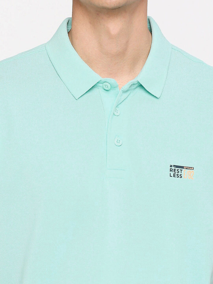 SPYKAR Polo Collar Slim Fit Cotton T-shirt