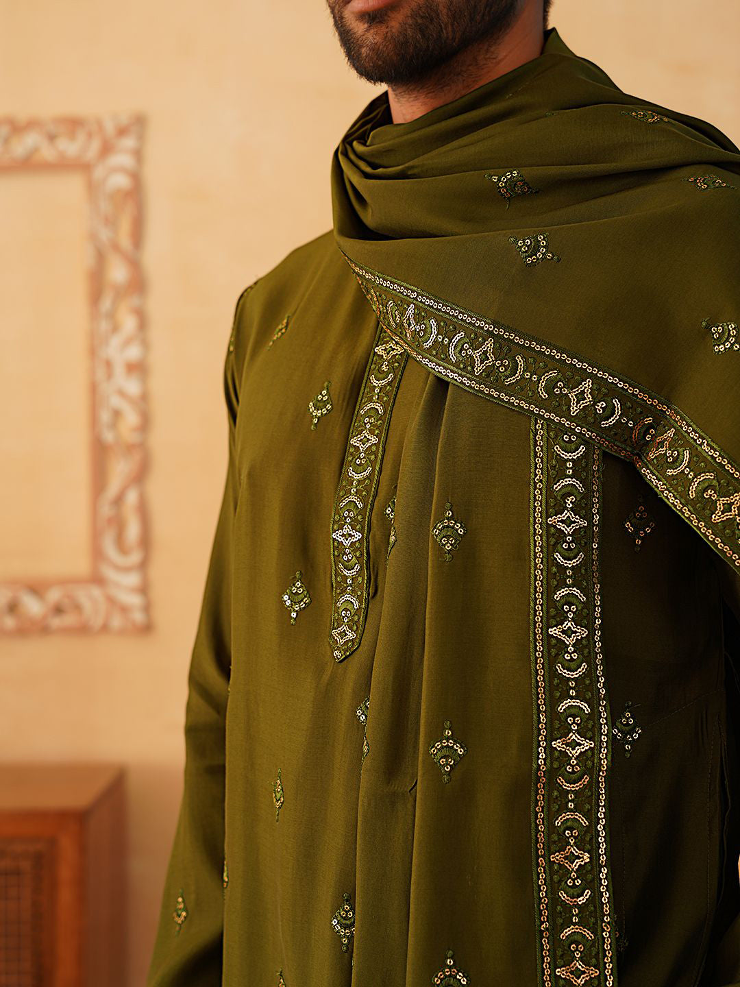 Jompers Floral Embroidered Kurta With Pyjamas & Dupatta