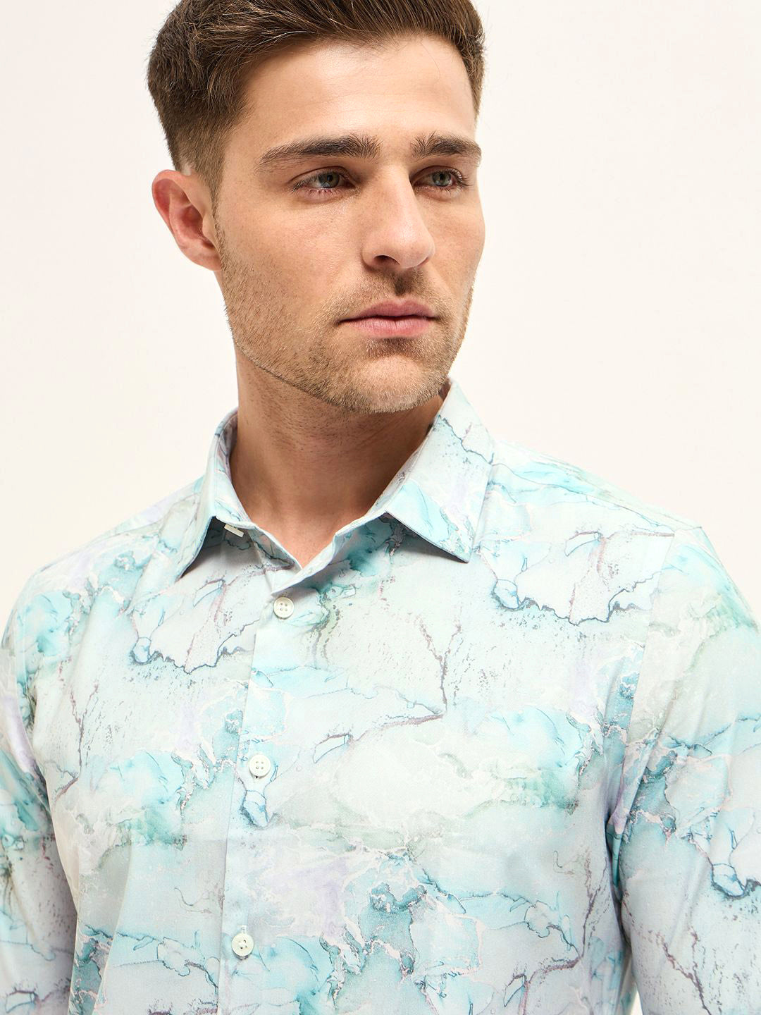 THE BEAR HOUSE Men Tailored Fit Opaque Printed Formal Shirt