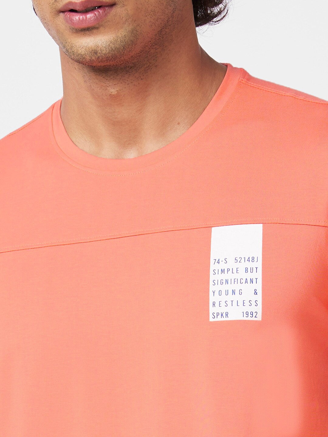 SPYKAR Typography Printed Slim Fit Casual T-Shirt