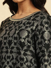 W Ethnic Motifs Woven Design Regular Kurta with Trousers