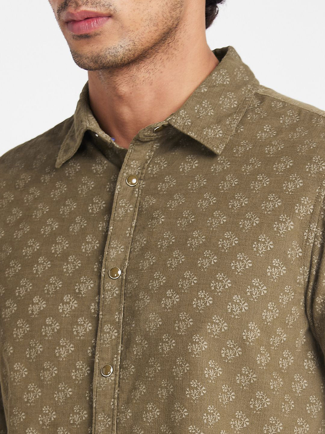 Being Human Men Pure Cotton Slim Fit Opaque Printed Casual Shirt