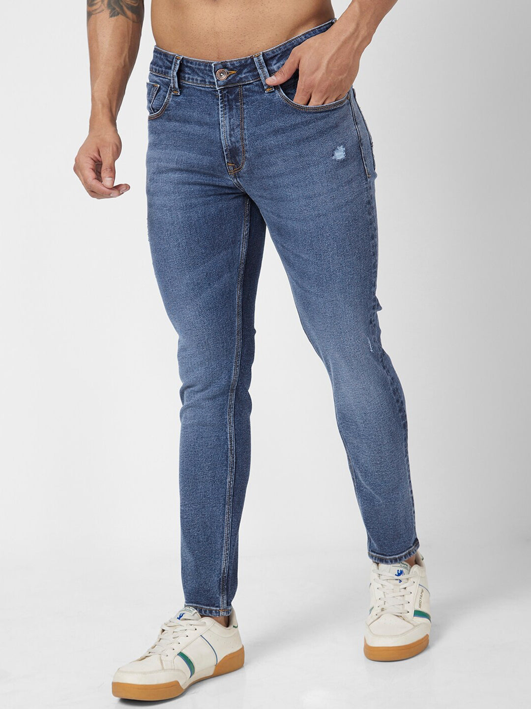 SPYKAR Men Mid-Rise Kano Slim Fit Stretchable Jeans