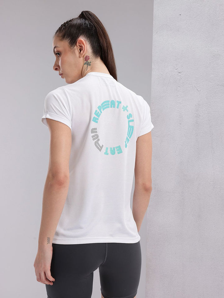 HRX by Hrithik Roshan Couple Collection Typography Printed Rapid Dry Running T-shirt