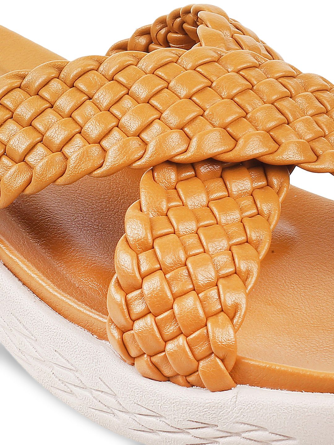 Mochi Women Yellow Platform Sandals