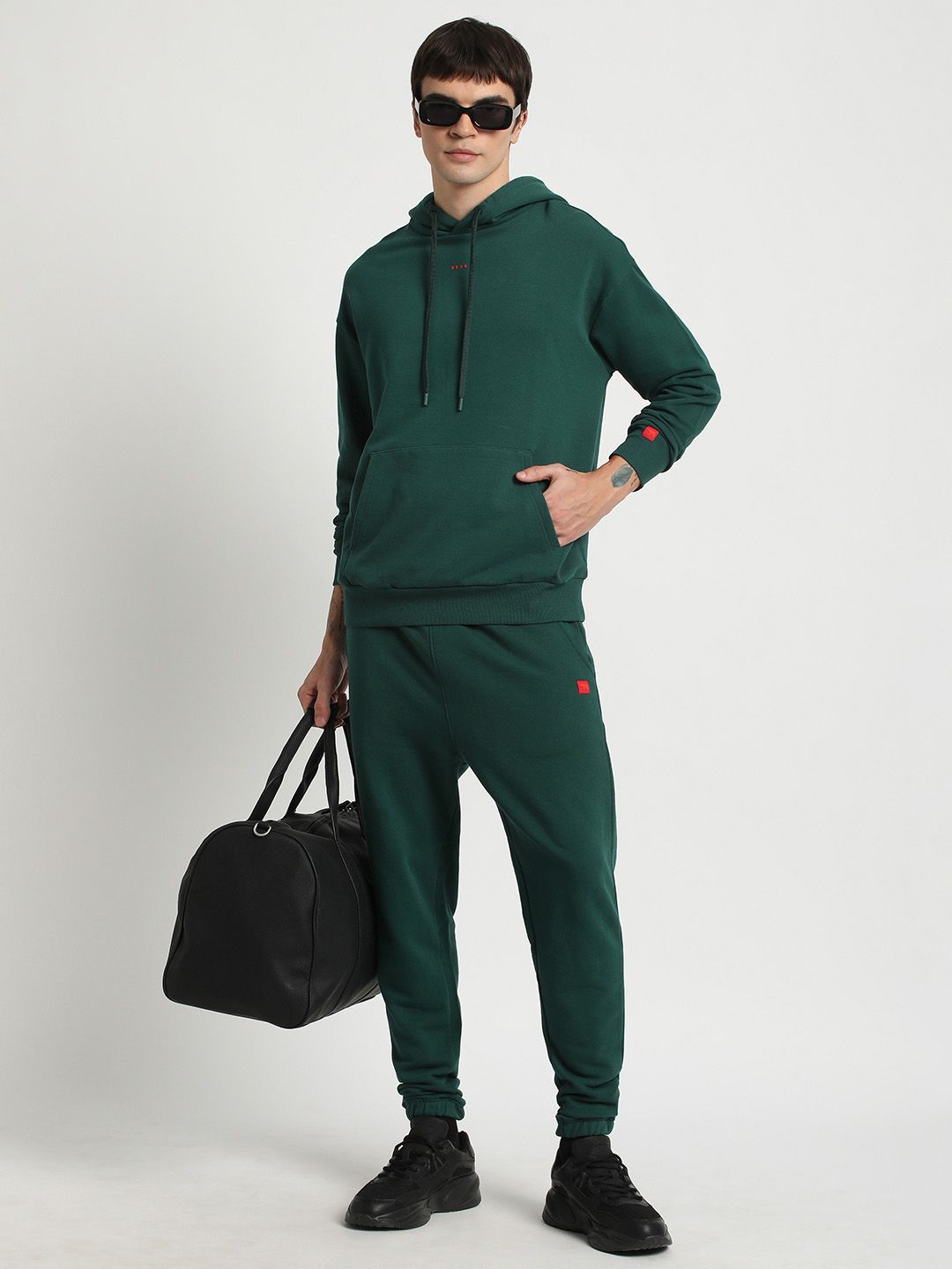 THE BEAR HOUSE Hooded Pure Cotton Pullover Sweatshirt