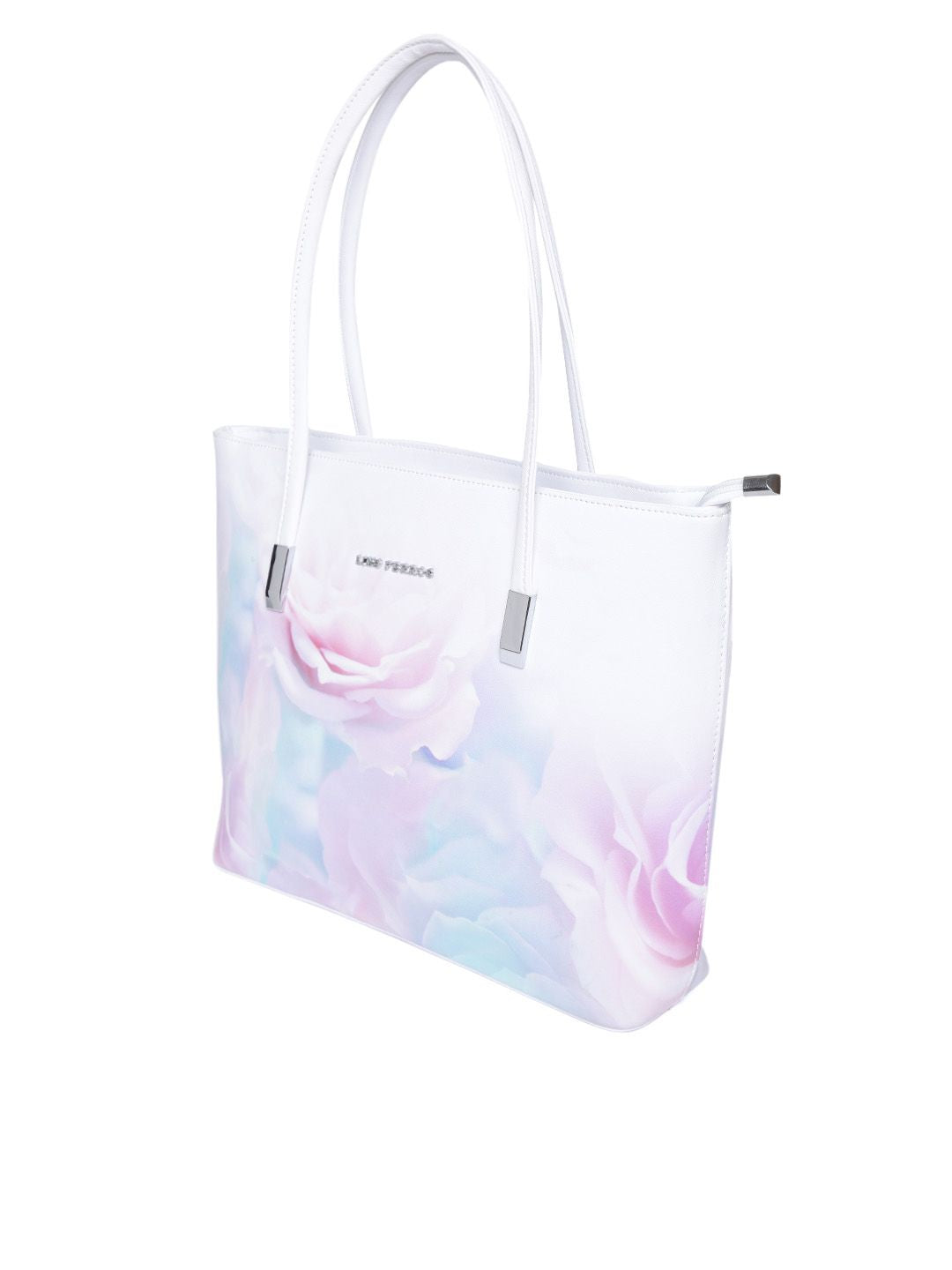 Lino Perros Pink & Off-White Printed Shoulder Bag