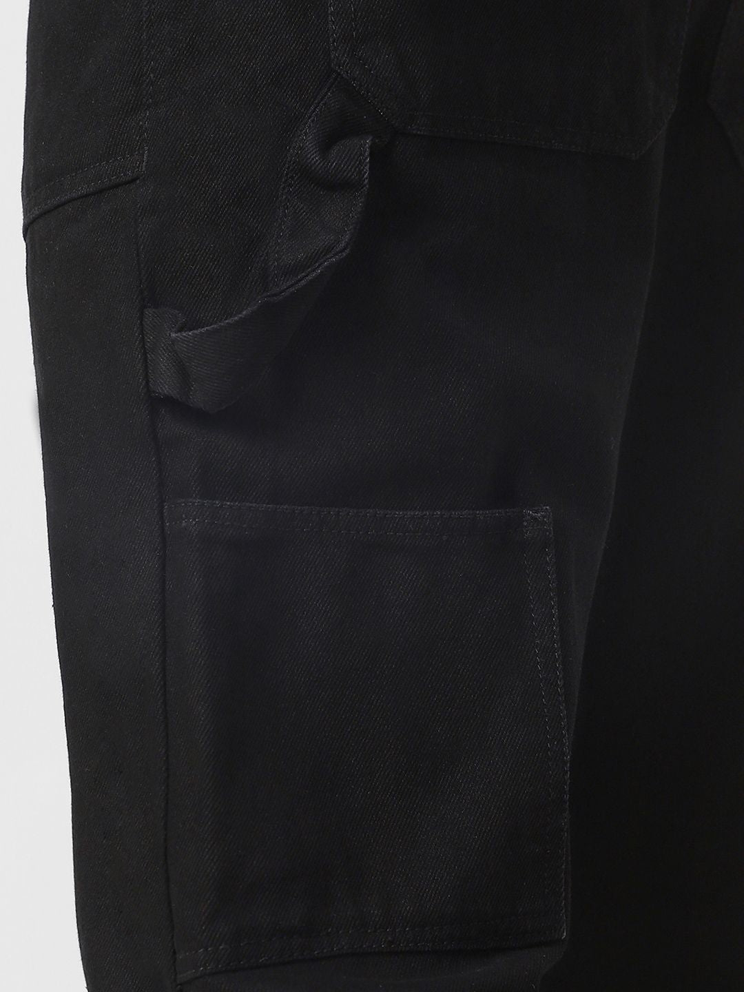 Urbano Fashion Men Loose Fit Non-Stretchable Cargo Carpenter Jeans