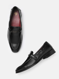 House of Pataudi Men Handcrafted Leather Formal Loafers