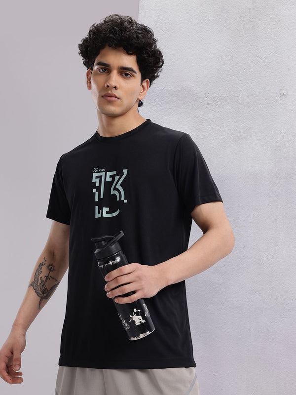 HRX by Hrithik Roshan Typography Print Rapid-Dry Running T-shirt