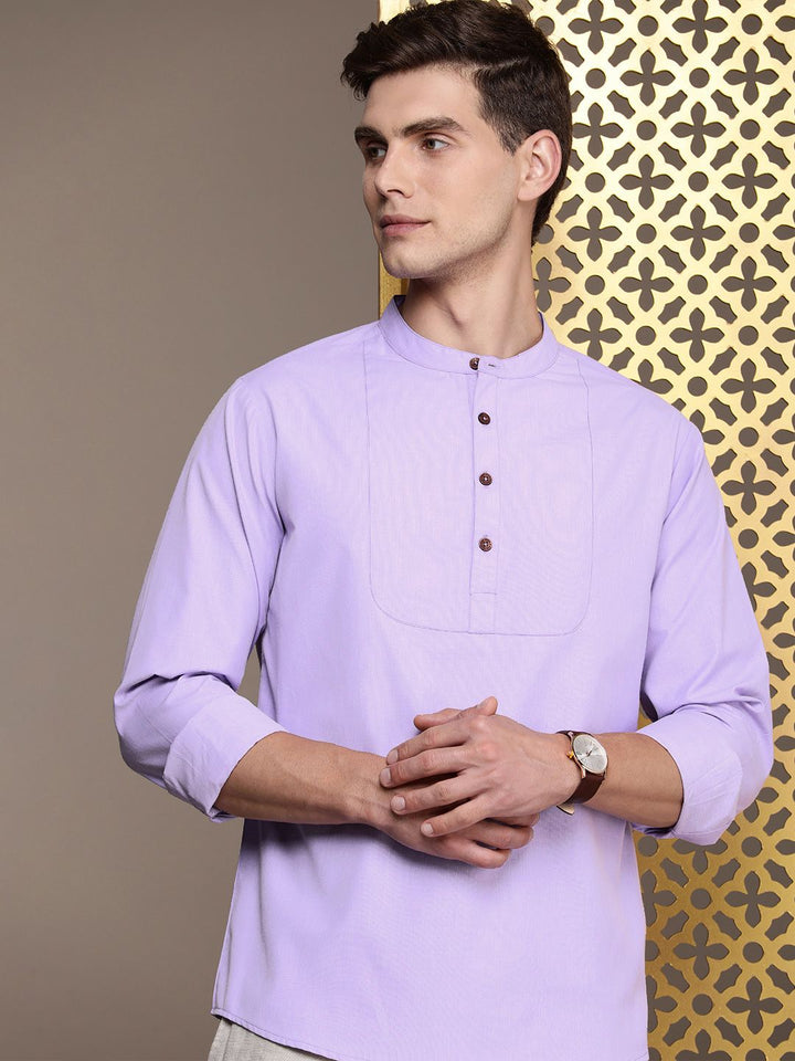 House of Pataudi Band Collar Rozana Kurta