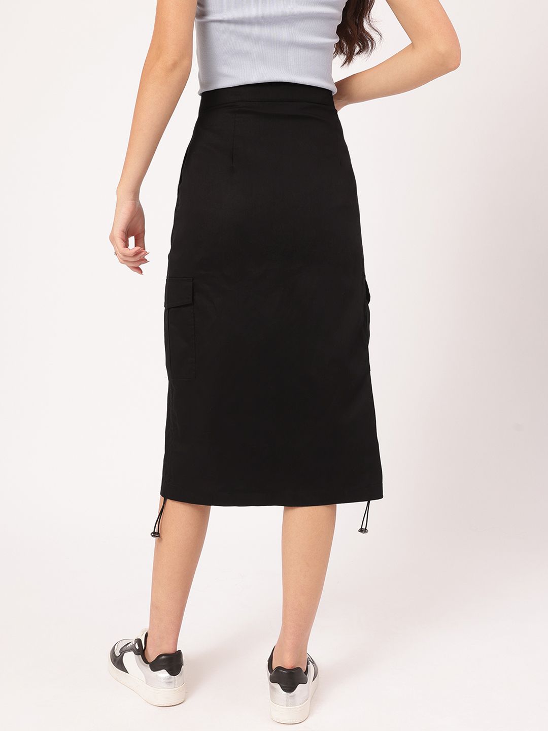DressBerry Streetwear Sophistication Parachute Cargo Straight Skirt