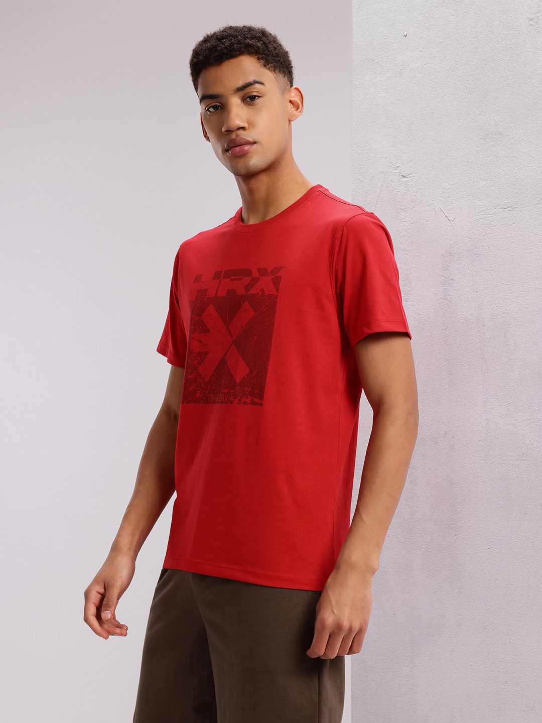 HRX by Hrithik Roshan Men Brand Logo Printed T-shirt