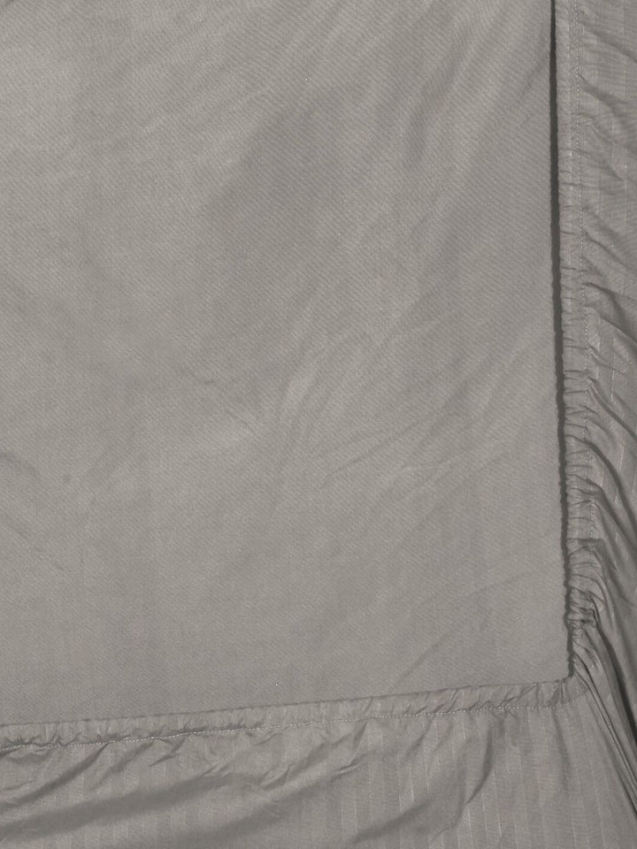 KLOTTHE Beige Striped Dilengkapi 300 TC King Cadar Halus dengan 2 Sarung Bantal-250X225 sm
