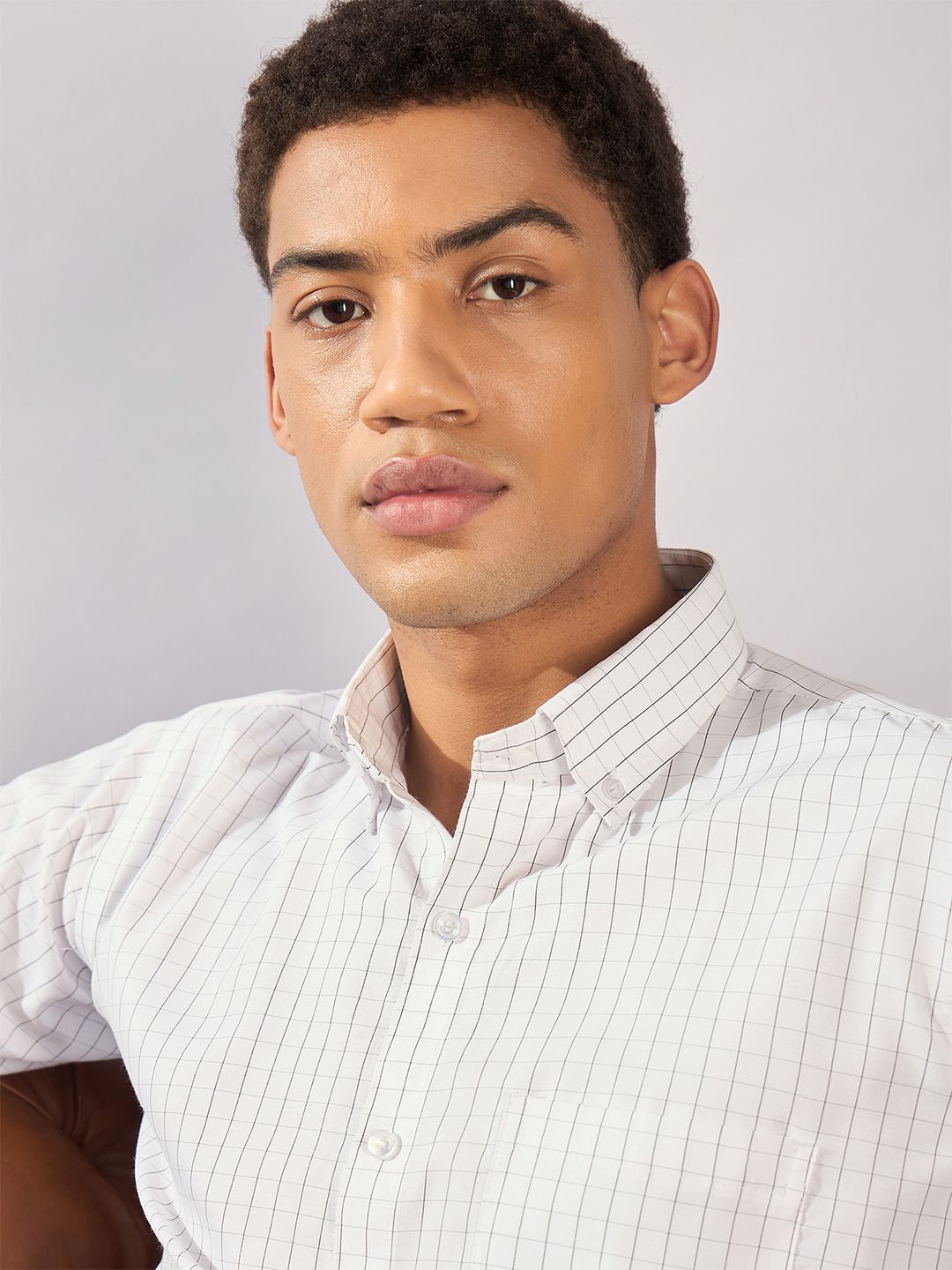 DENNISON Smart Micro Checked Formal Shirt