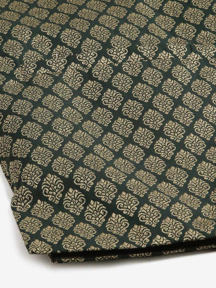 SOJANYA Kurta Motif Etnik Biru & Hijau Lelaki dengan Jaket Churidar & Nehru