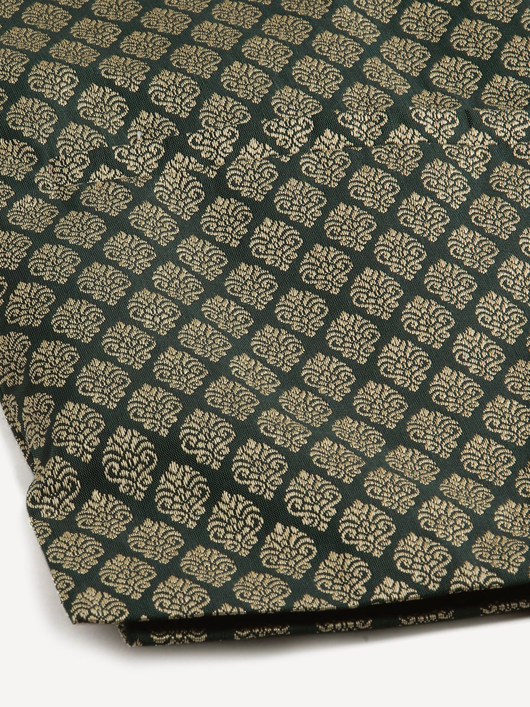 SOJANYA Kurta Motif Etnik Biru & Hijau Lelaki dengan Jaket Churidar & Nehru