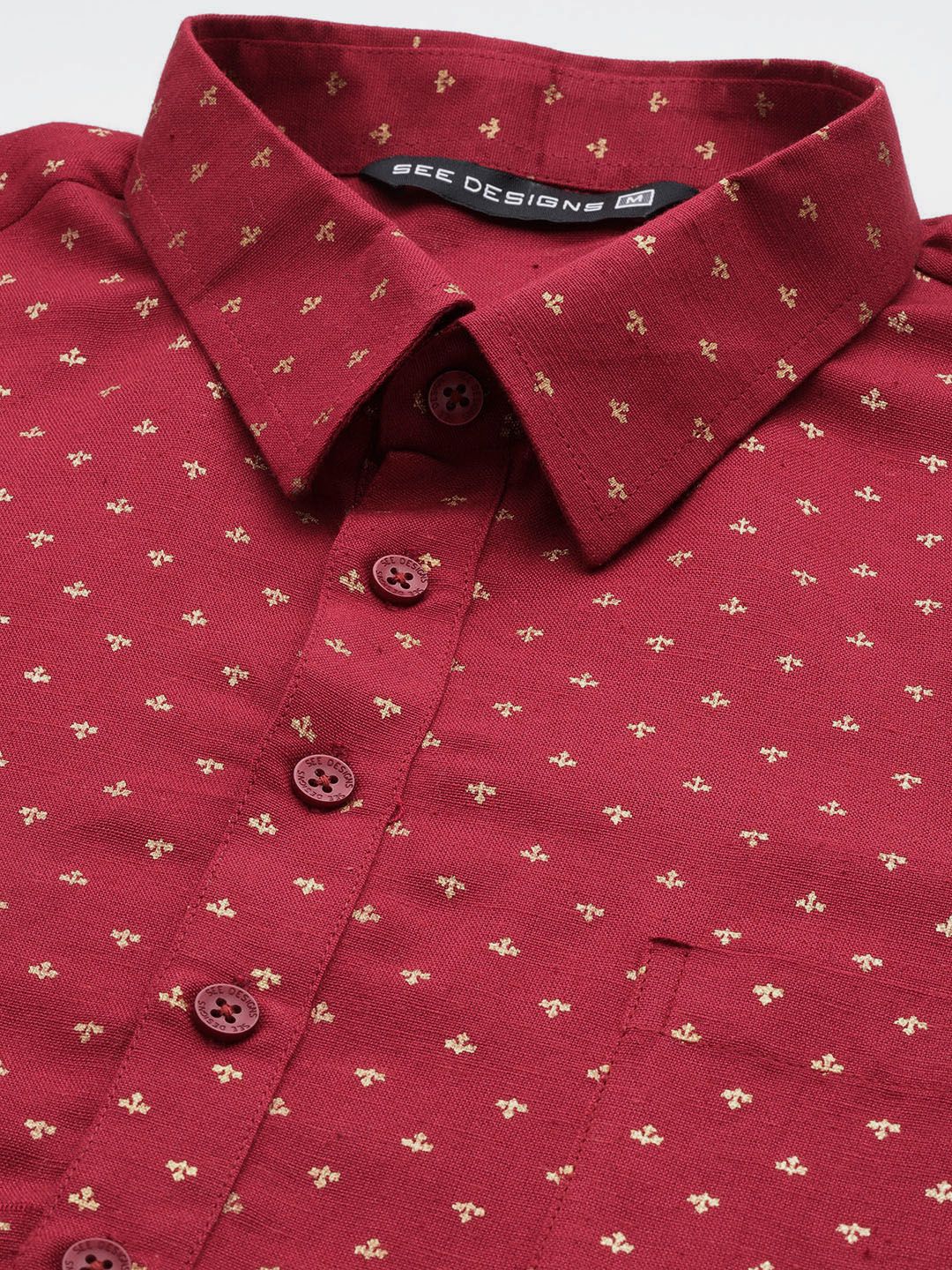 See Designs Ethnic Motifs Printed Regular Pure Cotton Kurta with Pyjamas