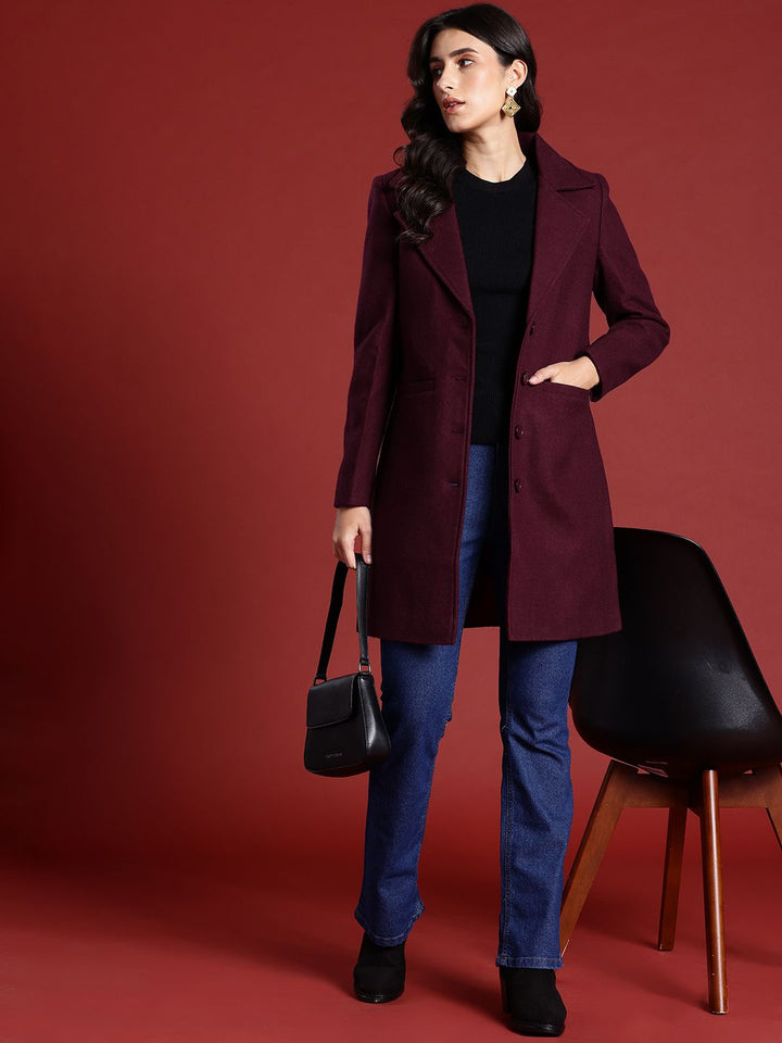 all about you Regular Fit Longline Overcoat