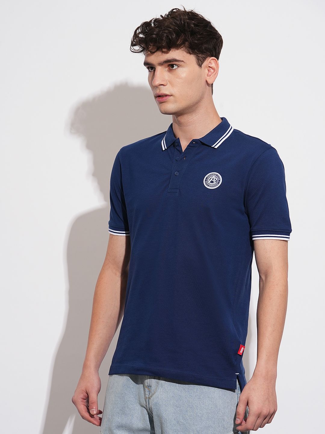 Being Human Polo Collar Pure Cotton T-shirt