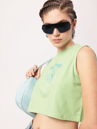 DressBerry Psyche Of The Sun, Grunge Of The Street Printed Crop T-shirt