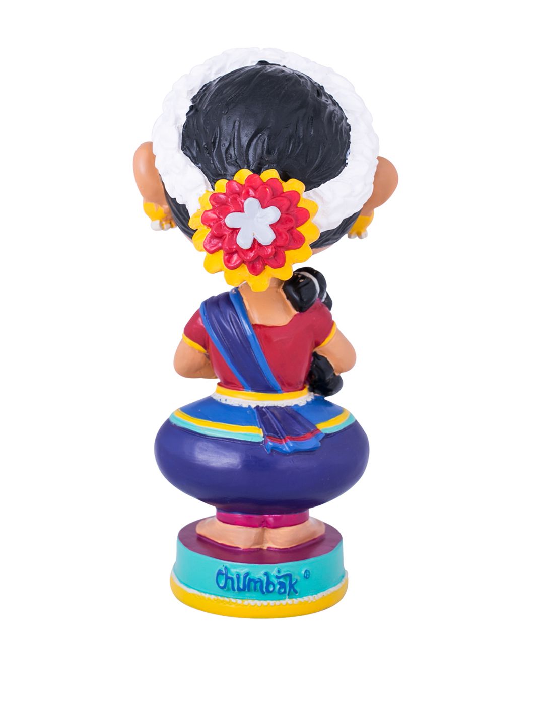 Chumbak Blue &amp; Multicolored Takita Tara Bobblehead Showpiece